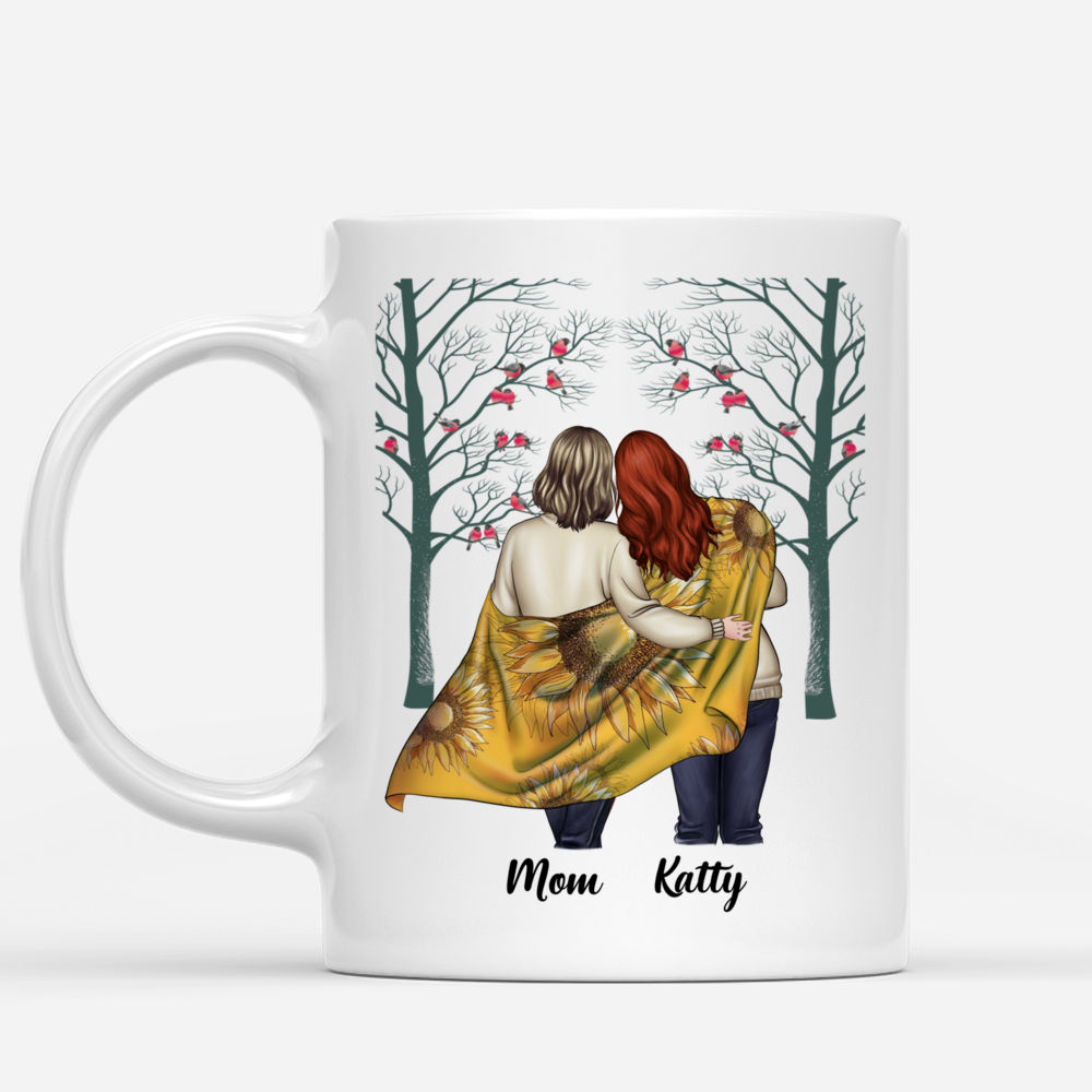 Mother's Day - Side by side or miles apart Mother & Daughter will always be connected by the Heart - Personalized Mug_1