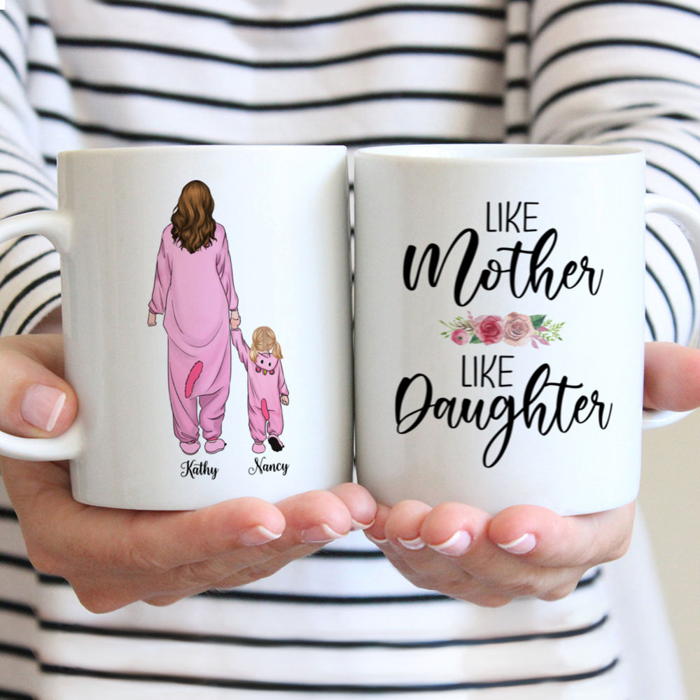 Personalized Mug - Gifts for Mom, Daughter - Like Mother Like Daughter - Mother's Day Gifts, Birthday Gifts, Family Gifts