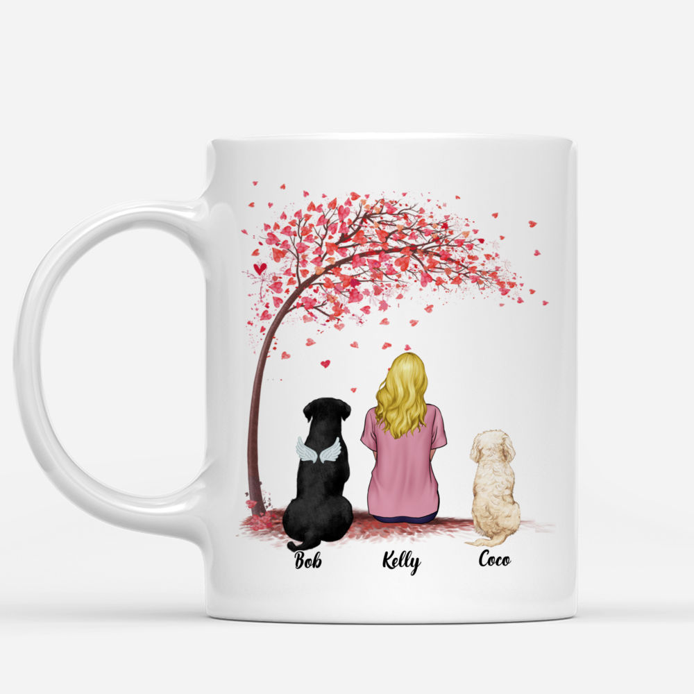 Girl and Dogs - Life Is Better With Dogs - Personalized Mug_1