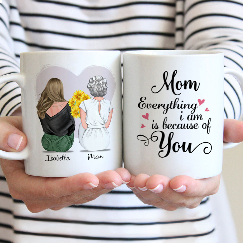 Mother's Day - Everything I Am Is Because Of You - Personalized Mug