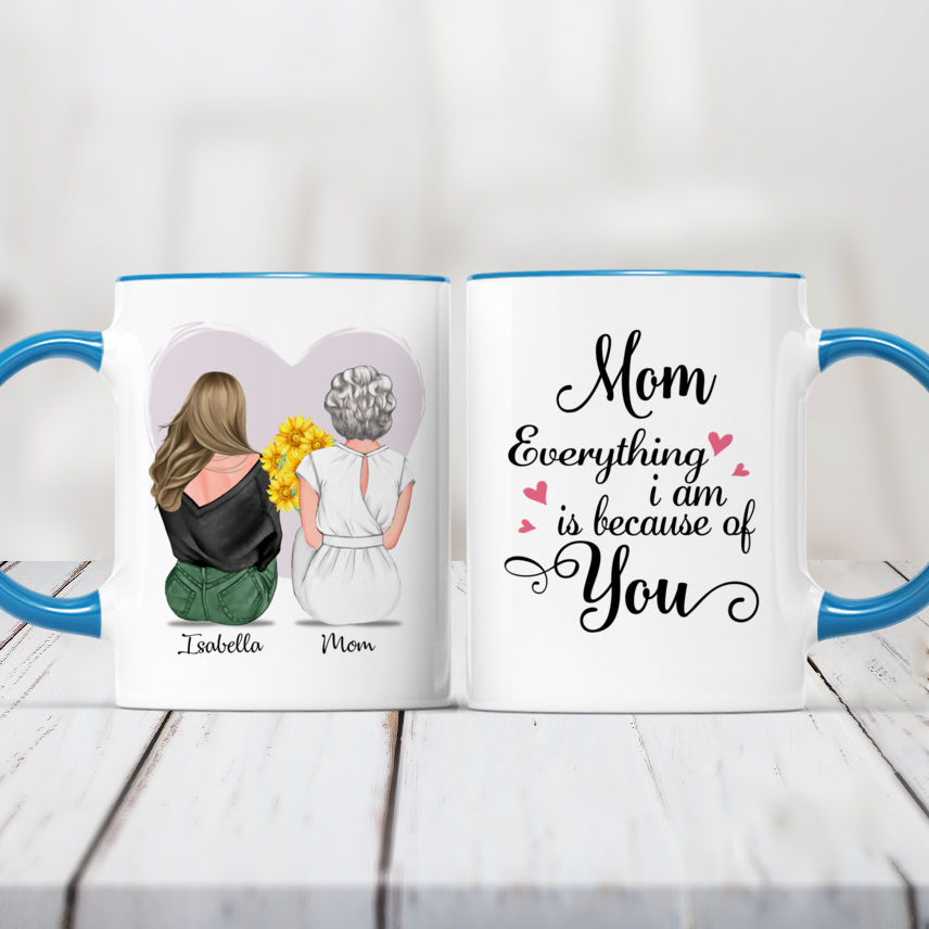 You Are The Mom Everyone Wishes They Had Christian Edge to Edge Custom Mugs for Mom Grandma Aunt Sister Wife Friends Coworkers 11oz Unifury