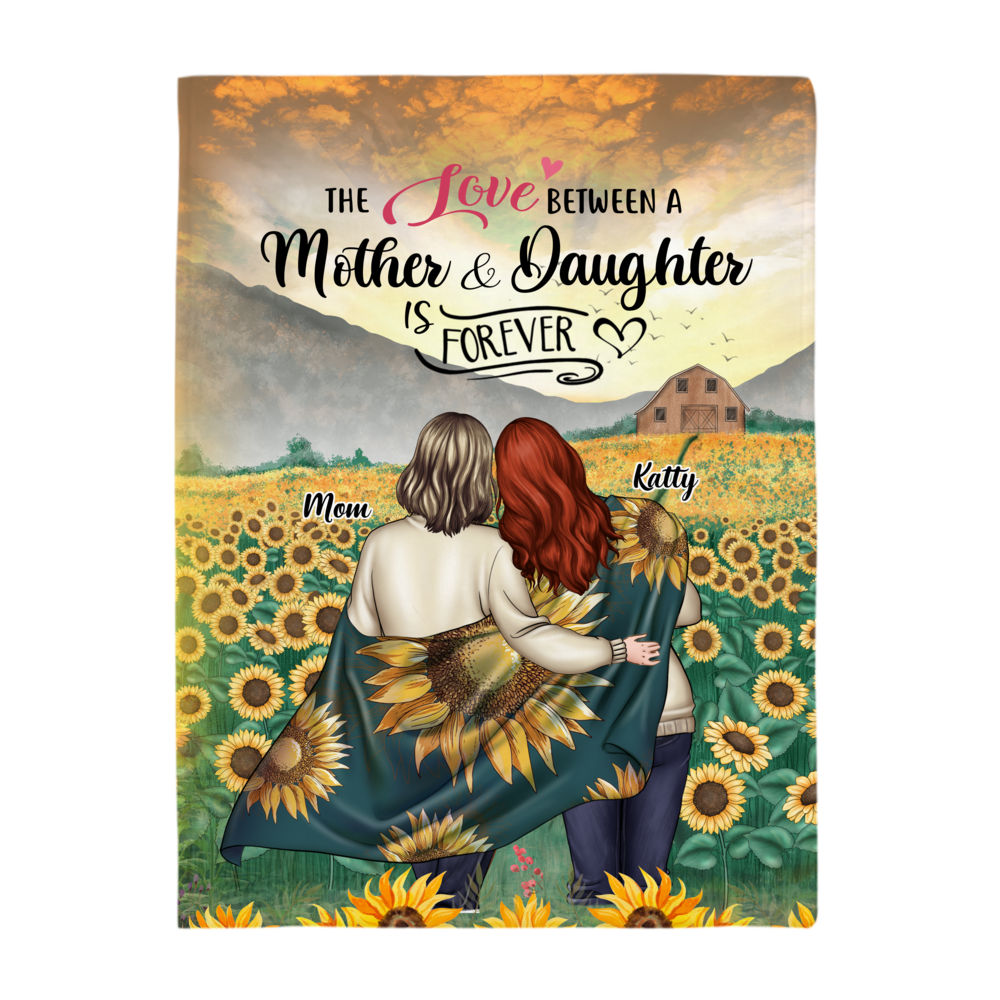 Personalized Blanket - Mother's Day - The Love Between A Mother & Daughter is Forever (A)_2