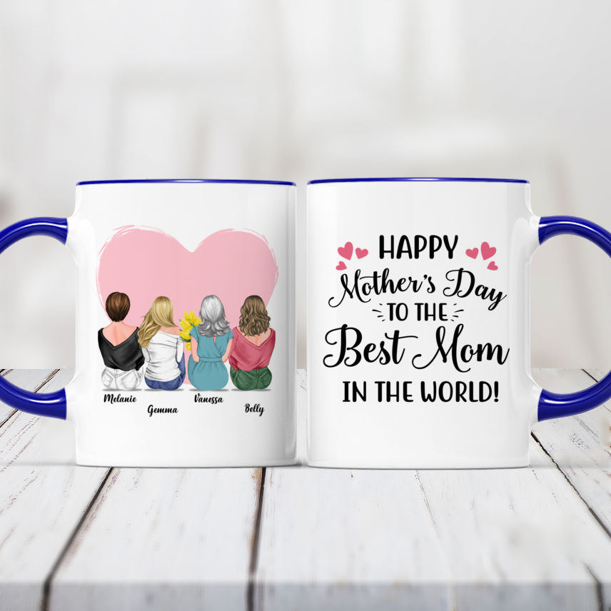 Mug super mom (mug Mom, Mom, mom girls, mom daughters, Mother's Day)