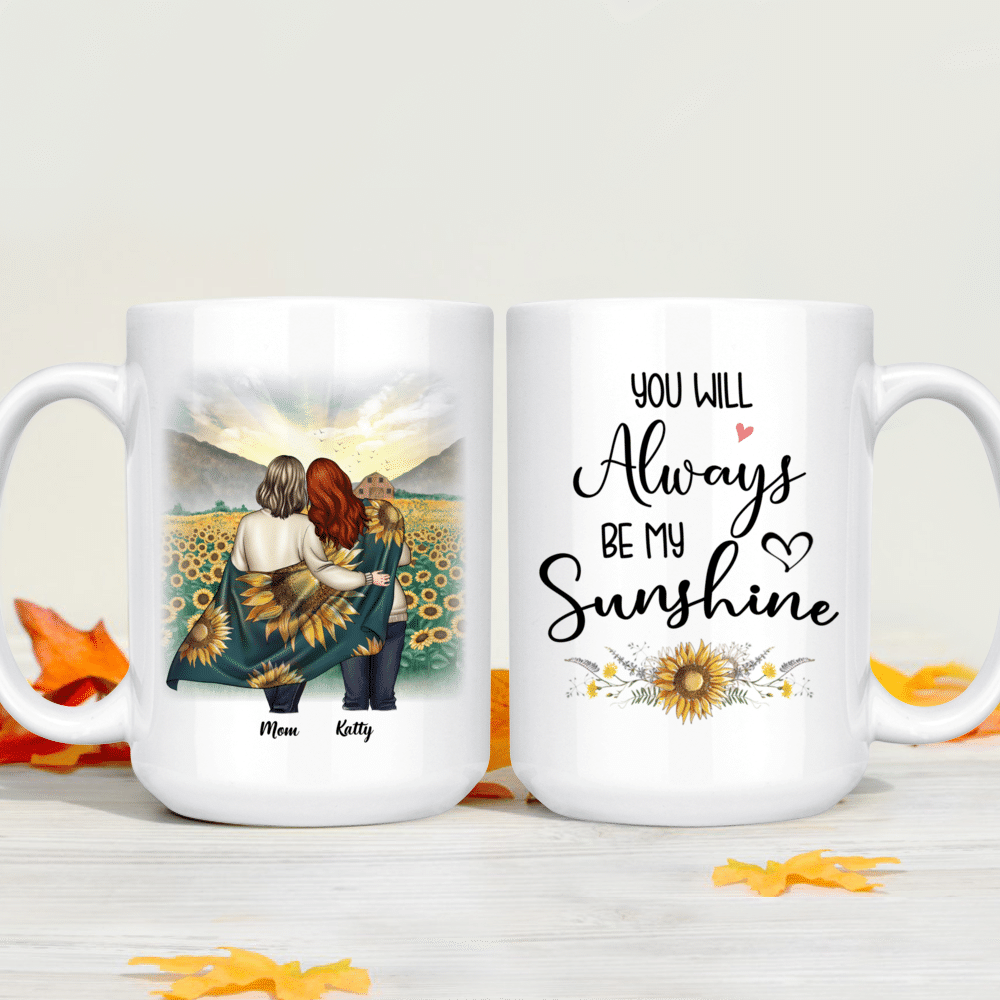 Evergreen Beautiful You Are My Sunshine Mommy and Me Cup Gift Set - 6 x 4 x  4 Inches