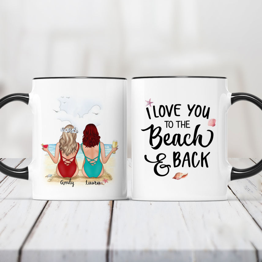 Women's Coffee Mug sexy Women Love Beaches 