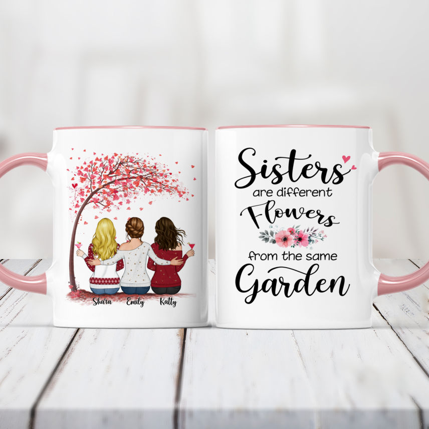 Sister Gifts, Personalized Gifts, Sisters Are Different Flowers