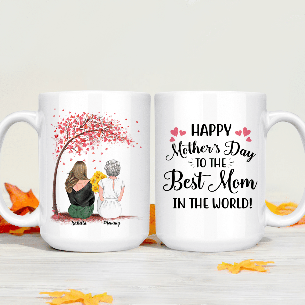 So Glad You're Our Mom Personalized Coffee Mug - 11oz Red