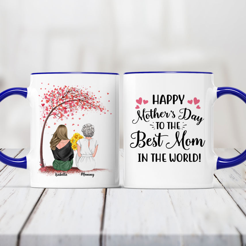 90 Degrees Mothers Day Custom Photo Mug