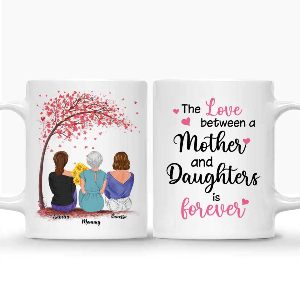 Personalized Mug - Mother's Day - The love between a mother and daughters is forever 2D_3