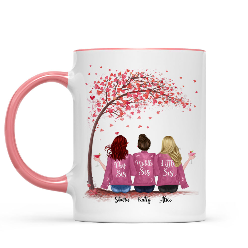 Personalized Mugs for Sisters - There Is No Greater Gift Than Sisters (Ver 1) (Love Tree)_1