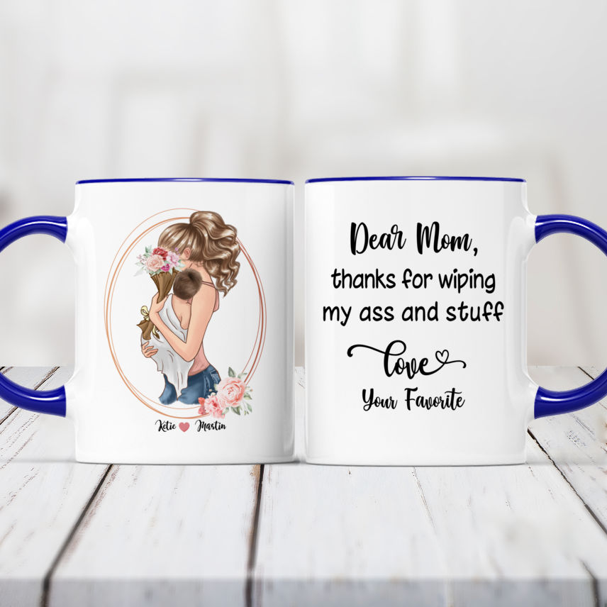 Bonus Mom Thank You Personalized Travel Mugs - PersonalFury