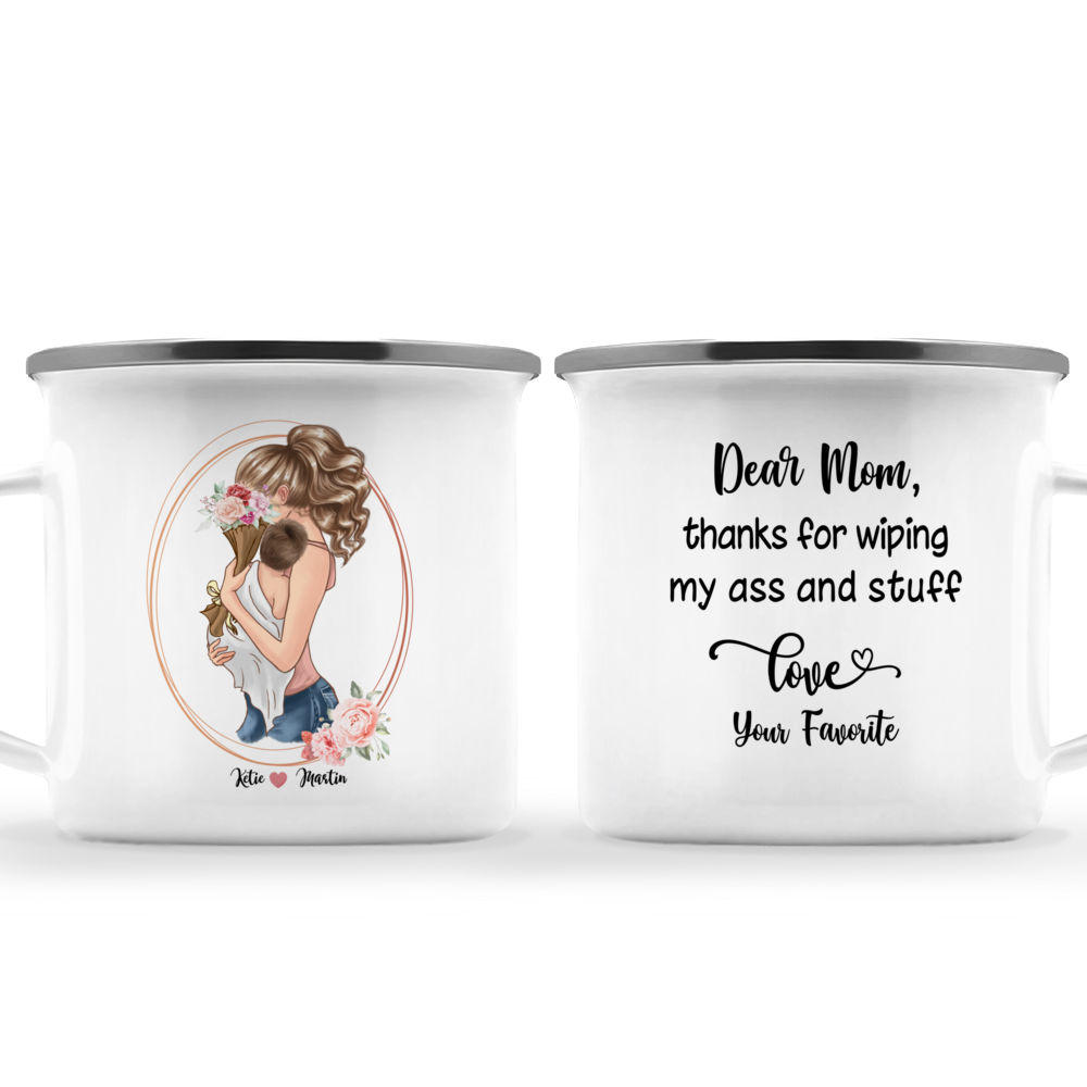 Mom Thanks for Wiping my Butt, Personalized Coffee Mugs, Funny Mother' -  PersonalFury