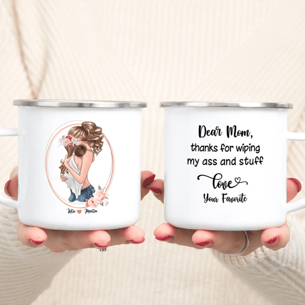 Mom Thanks for Wiping my Butt, Personalized Coffee Mugs, Funny Mother' -  PersonalFury