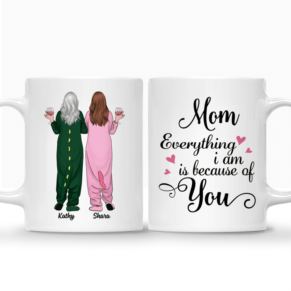 Personalized Mug - Mother's Day 2021 - Mom Everything I Am Is Because Of You_3