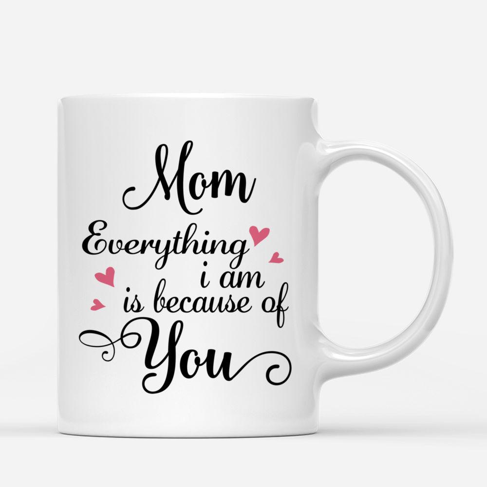 Personalized Mug - Mother's Day 2021 - Mom Everything I Am Is Because Of You_2