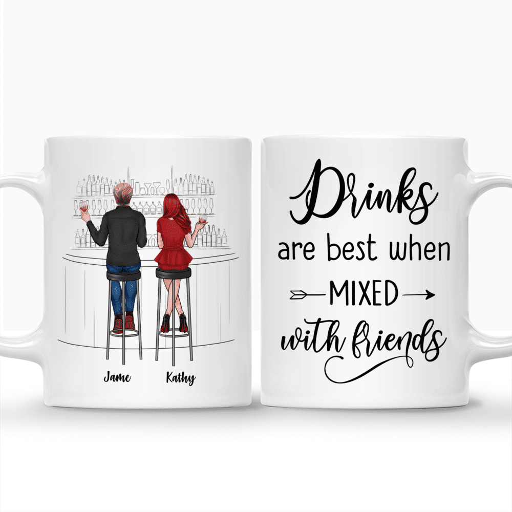 Personalized Mug - Drink Gang - Drinks Are Best When Mixed With Friends_3