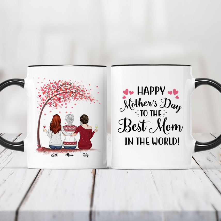 Sentiment Mugs Set of 2 Best Daughter Best Mom Ever Mugs