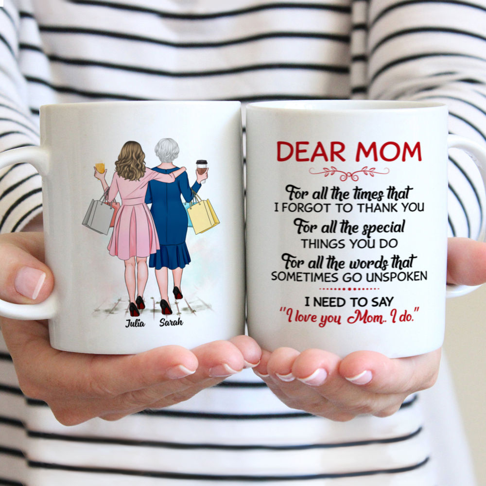 Funny Personalized Dog Mom Gifts For Mothers Day Dear Mom Thanks Gift