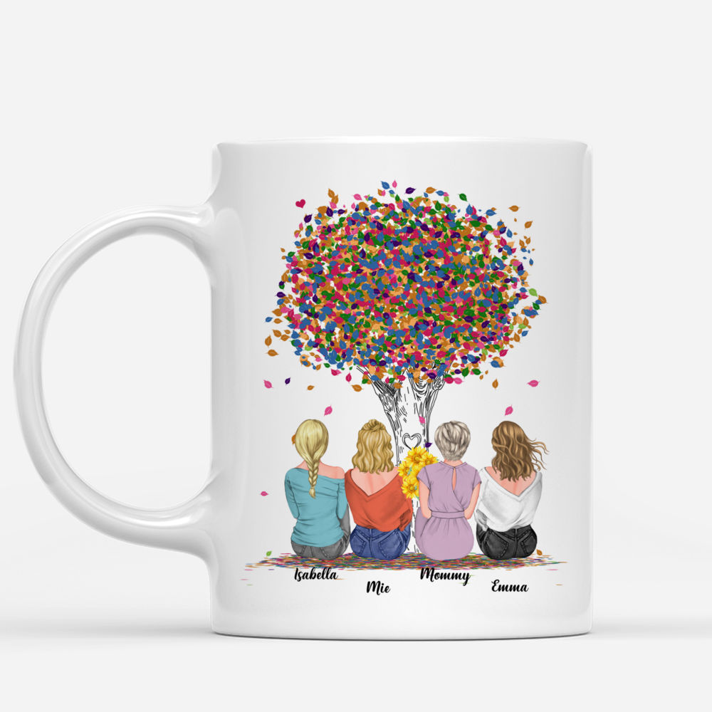 Personalized Mug - Mother & Daughter - Mother and Daughters Forever Linked Together (V1)_1