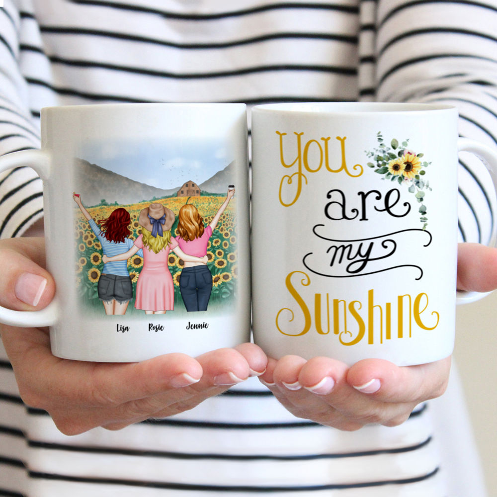 Sunflowers Girls (3455) - You're My Sunshine - Personalized Mug