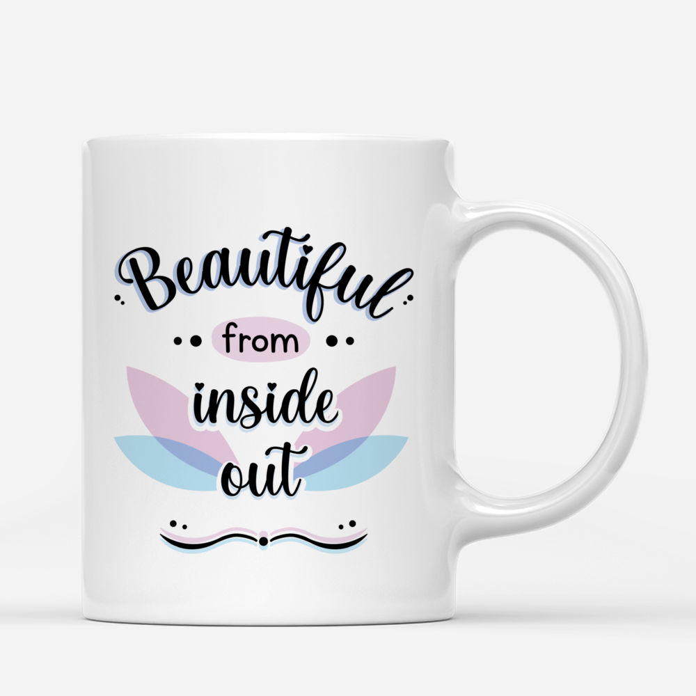 Personalized Mug - Yoga Girl - Beautiful from inside out (ver 3)_2