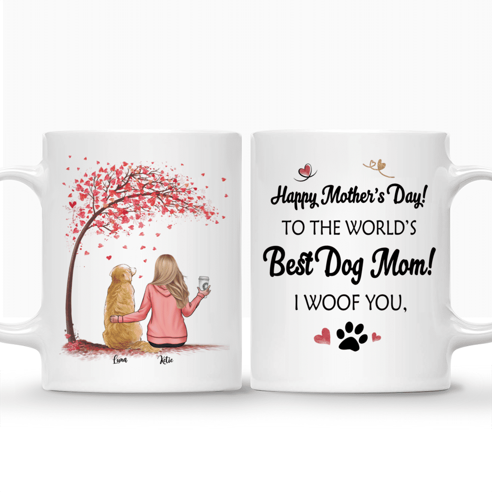 Happy Mother's Day To The Best Dog Mom Dog Lover Gift Coffee Mug