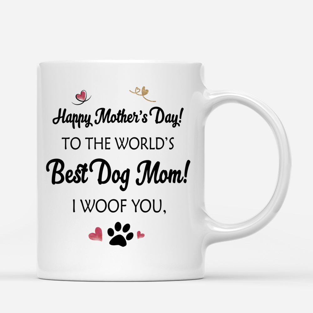 Personalized Mug - Girl and Dogs - Happy Mother's Day Best Dog Mom - Love 2_2