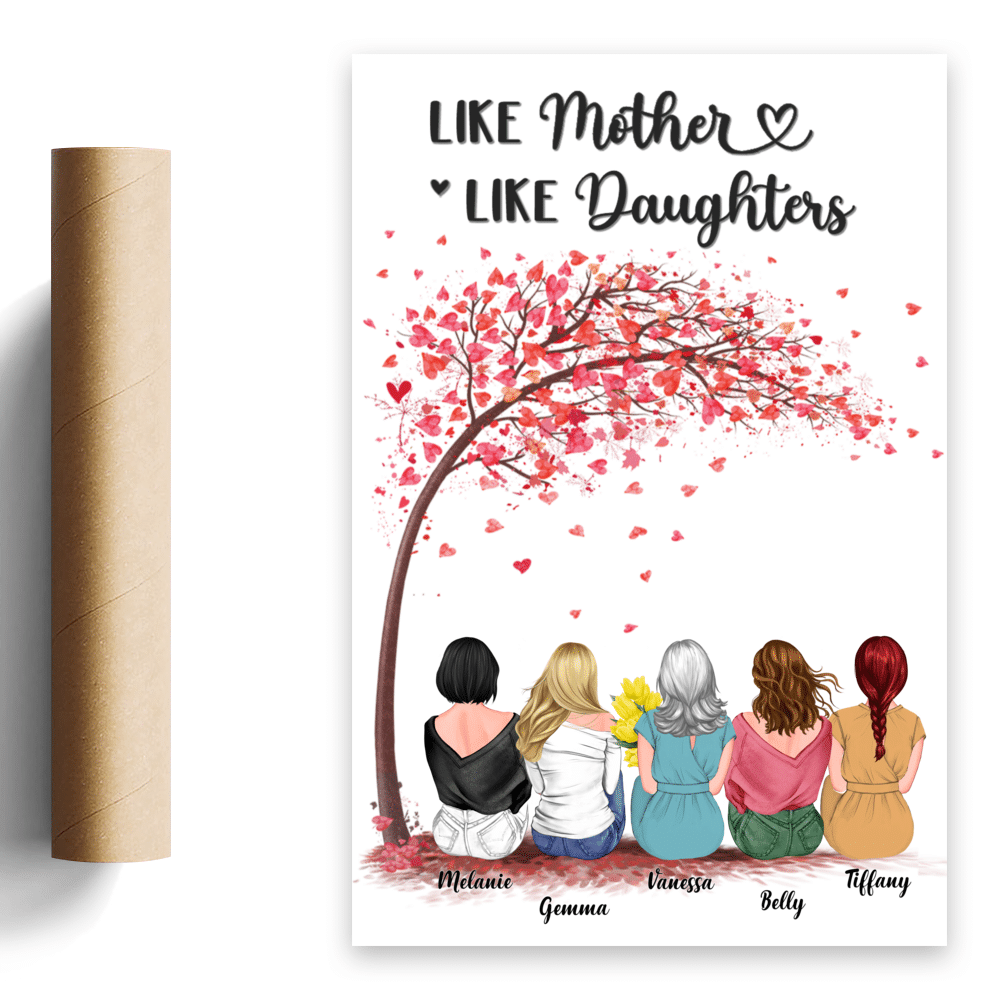 Personalized Poster - Mother's Day - Like Mother Like Daughters 4D_2