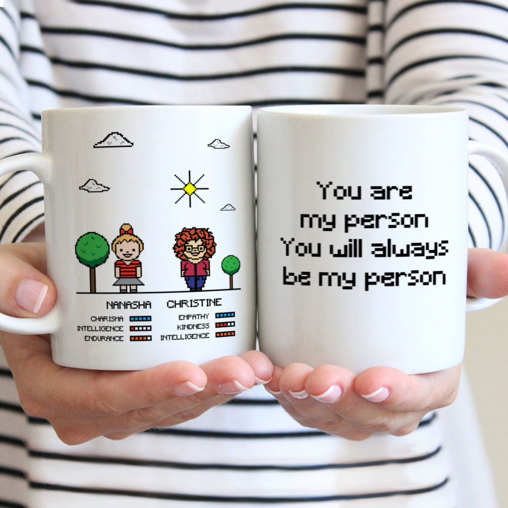 Retro Game Personalized Mug - You are my person, You will always be my person