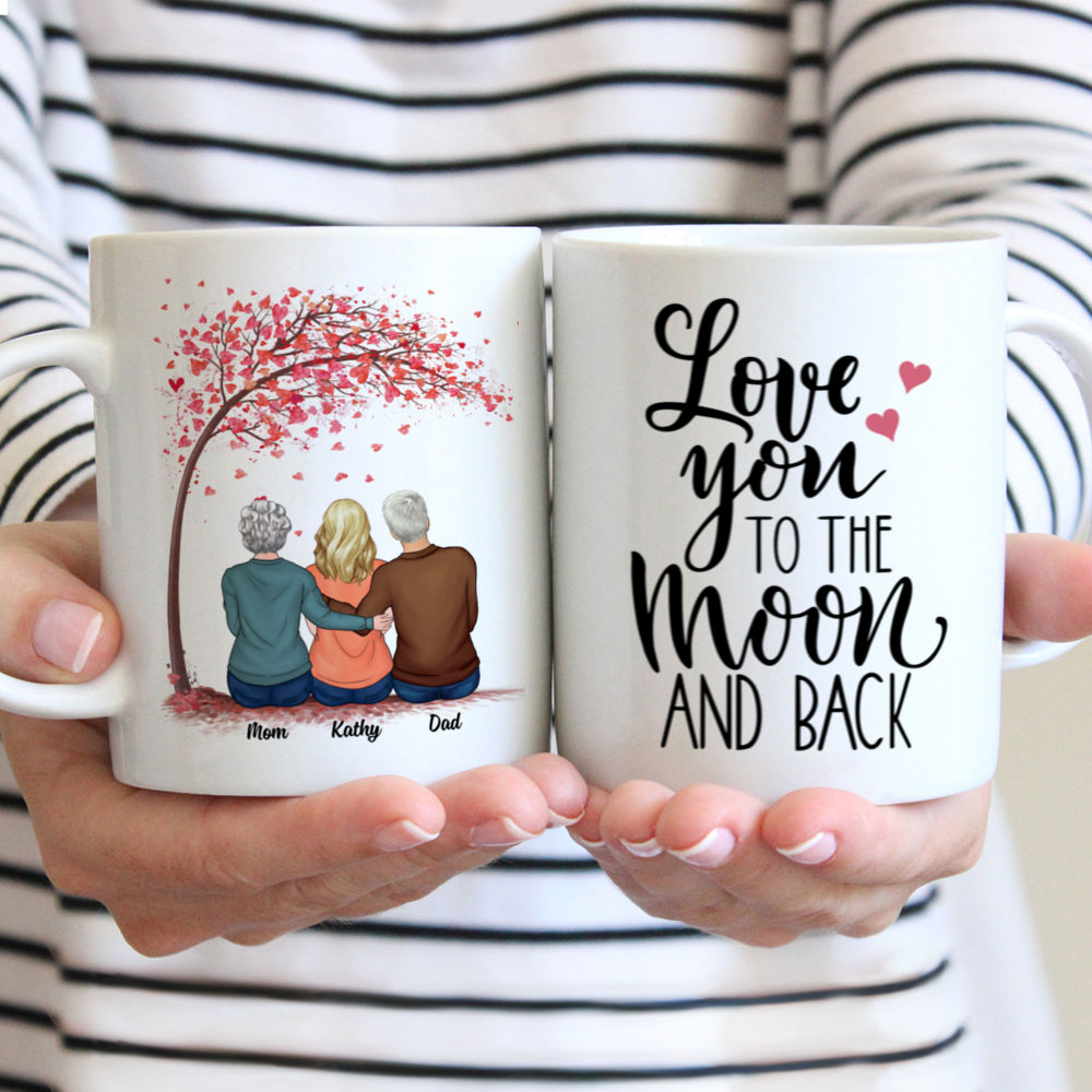 Family - Love you to the moon and back (N) - Personalized Mug