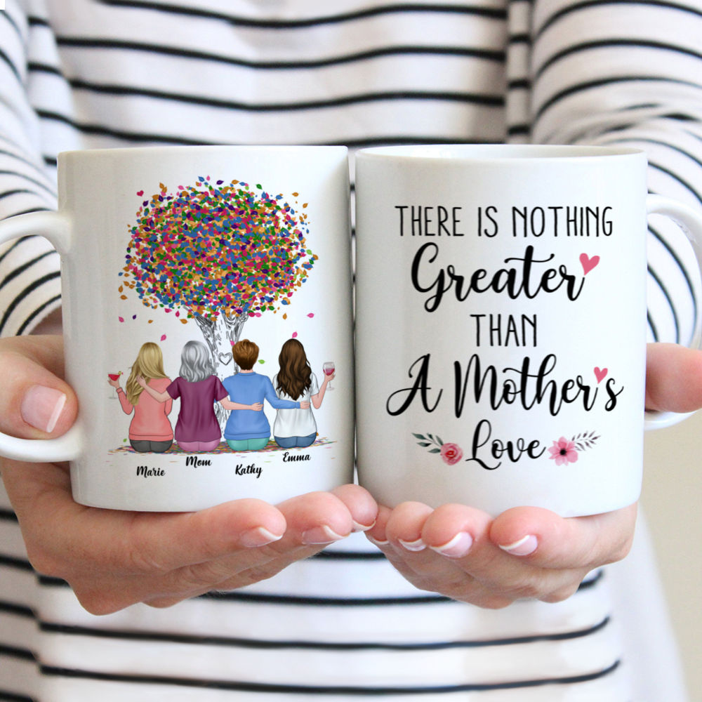 Personalized Mug - Mother & Daughters - There Is Nothing Greater Than A Mother's Love (3920) (Ver 2)