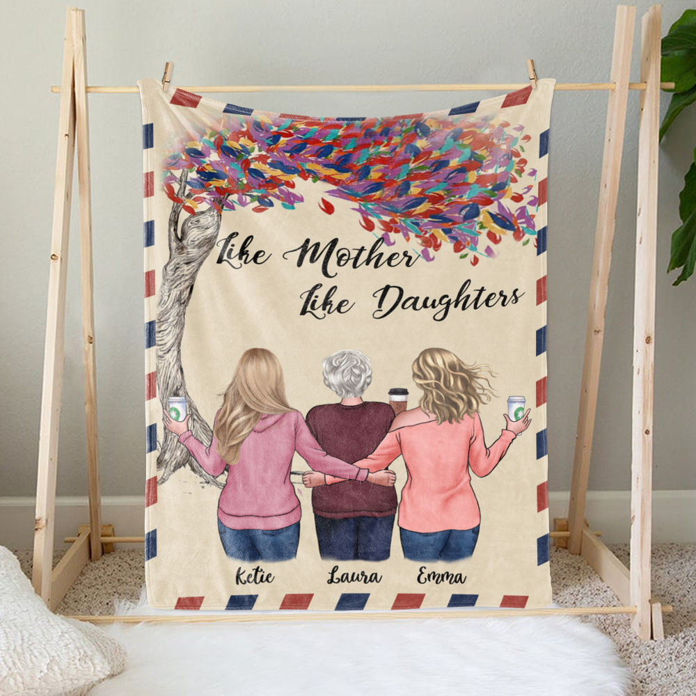 Personalized Blanket - Mother & Daughters - Like Mother Like Daughters_2