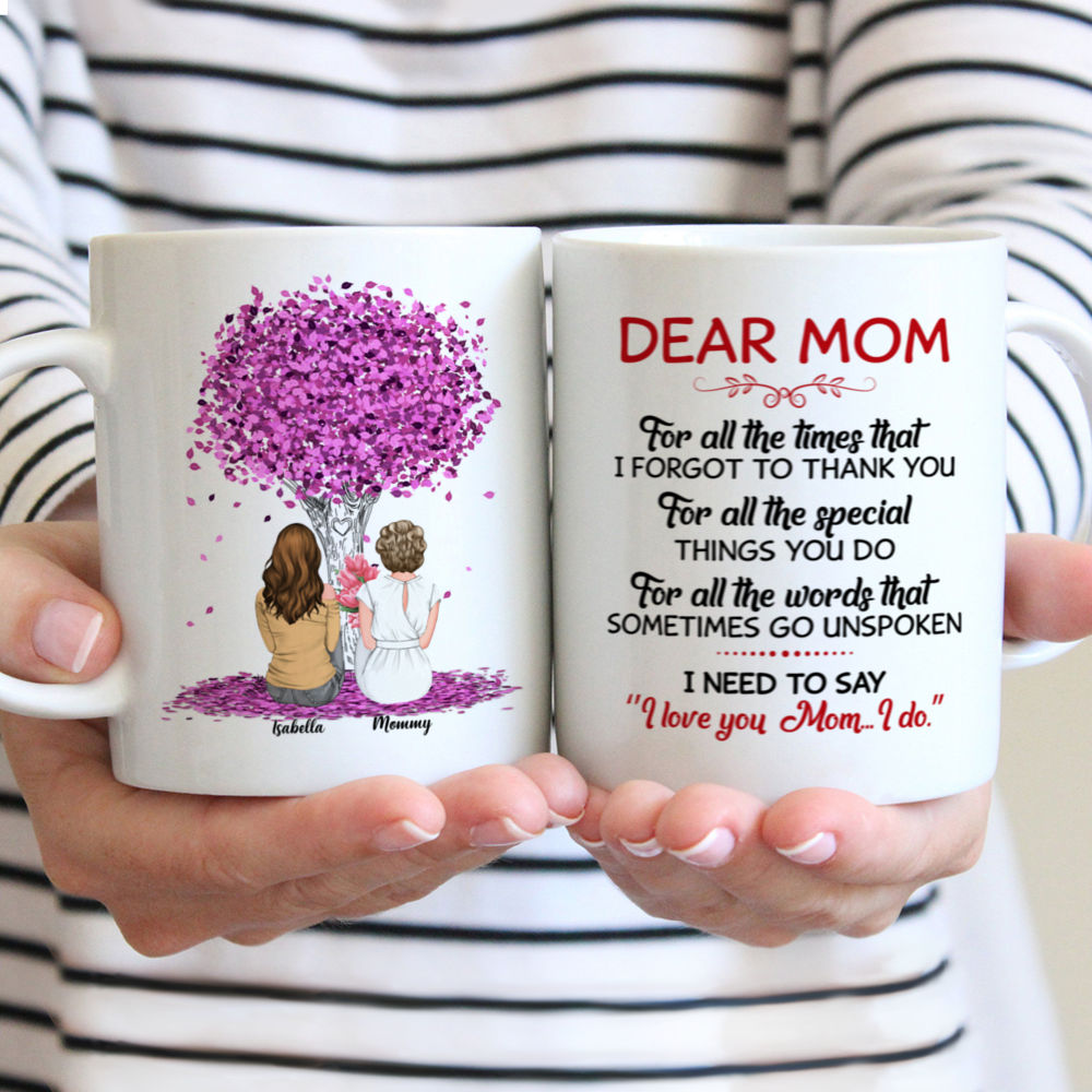 Daughter & Mother Custom Cups - Mom, I need to say I love you