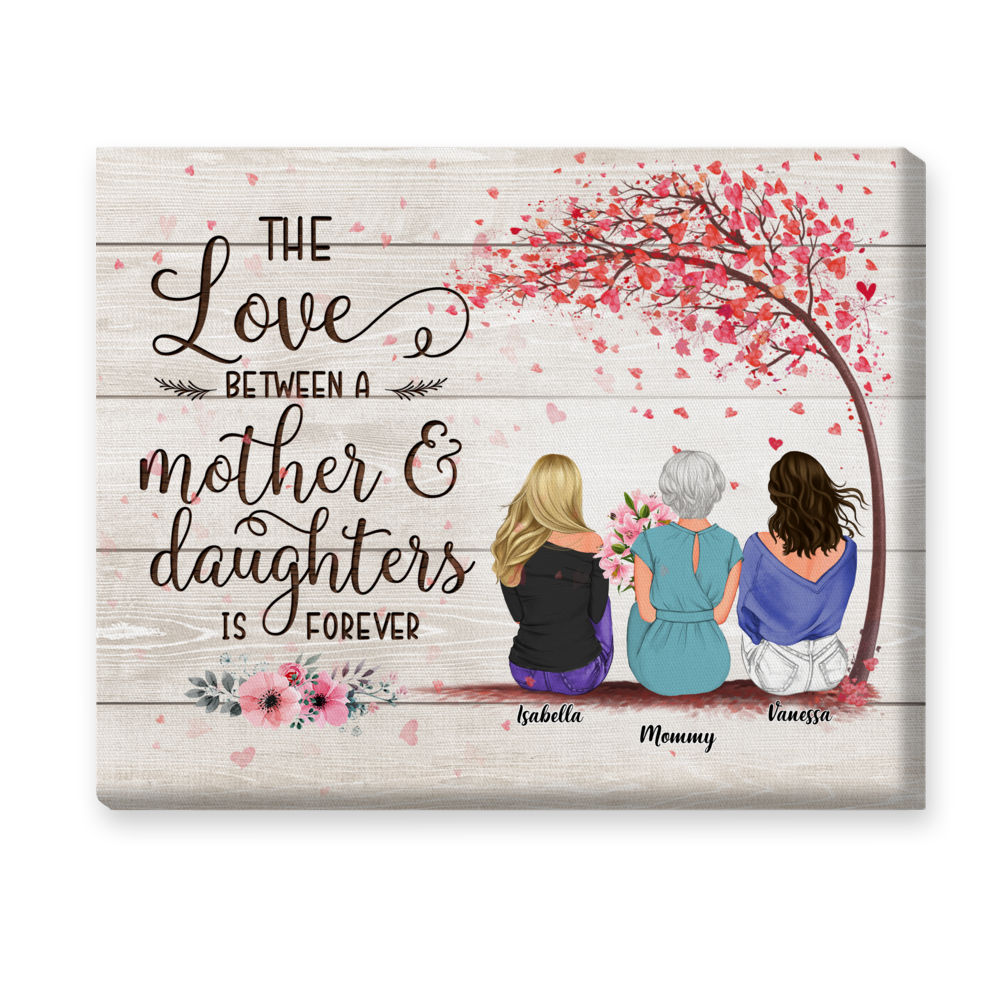 Personalized Mother And Daughters Canvas - Personal House