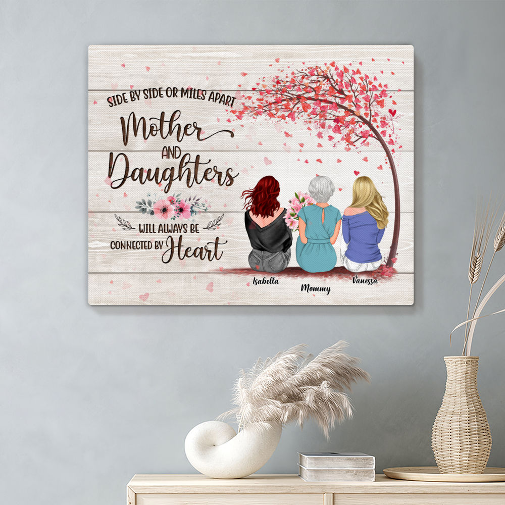 Personalized Mother And Daughters Canvas - Personal House