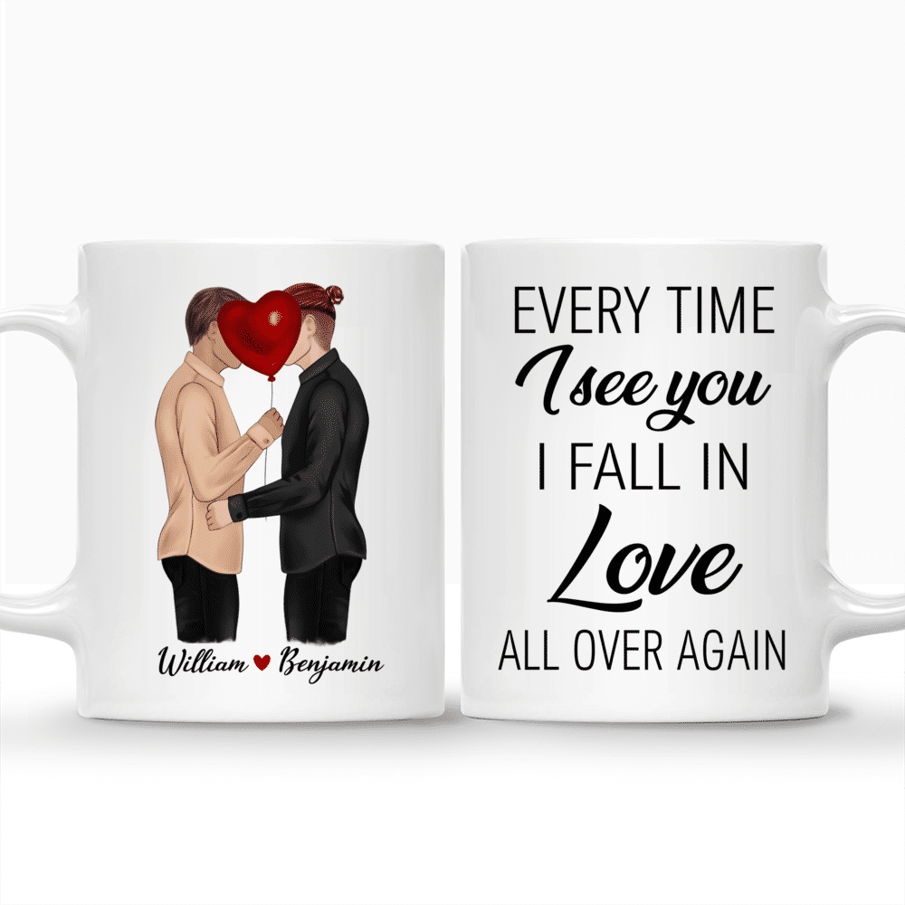 Every time I see you I fall in love all over again - Couple Gifts, Valentine's Day Gifts