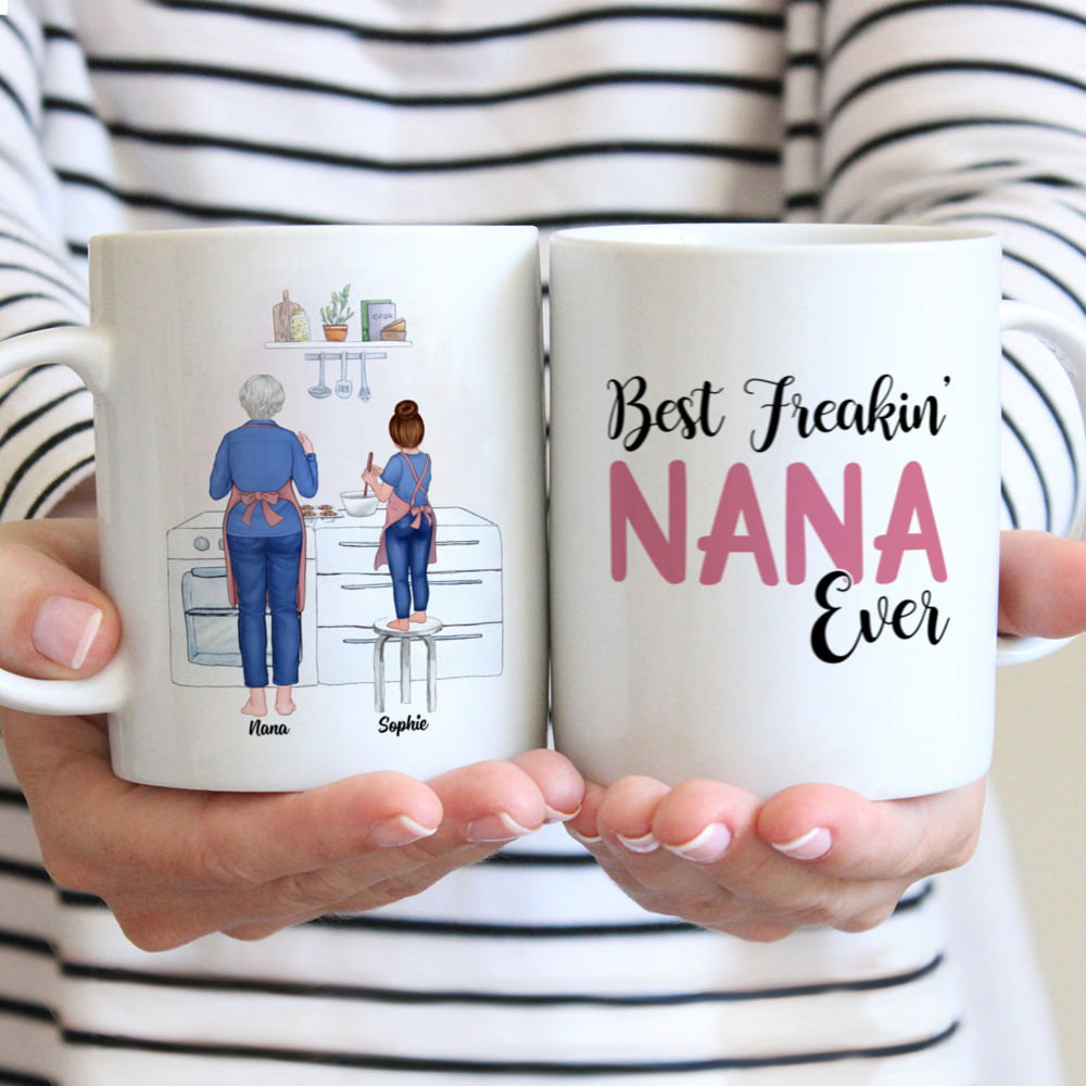 Best moms make the best nanas or grandmas personalized coffee mug with  photo option