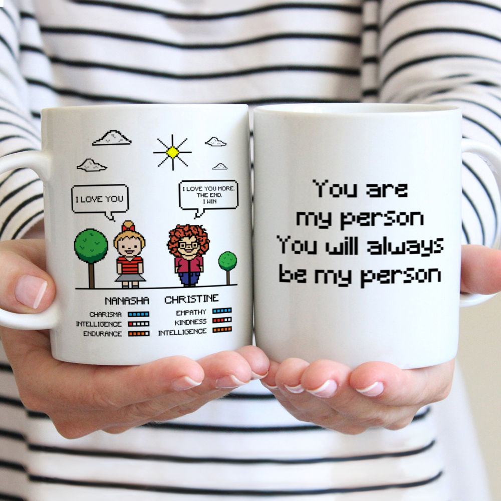 Personalized Mug - Retro Game - You are my person, You will always be my person (V.3)