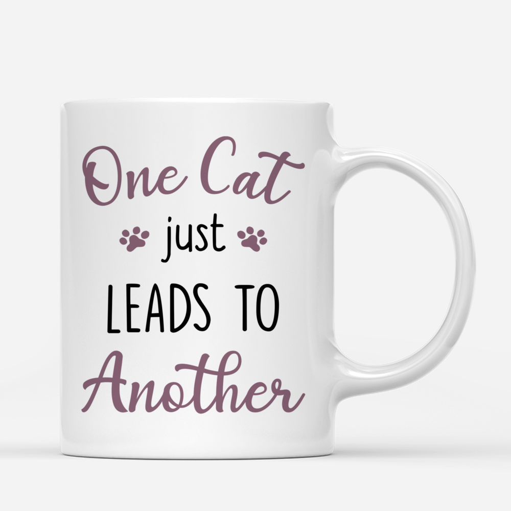 Curious Cat Special Edition - One cat just lead to another (blue) - Personalized Mug_2