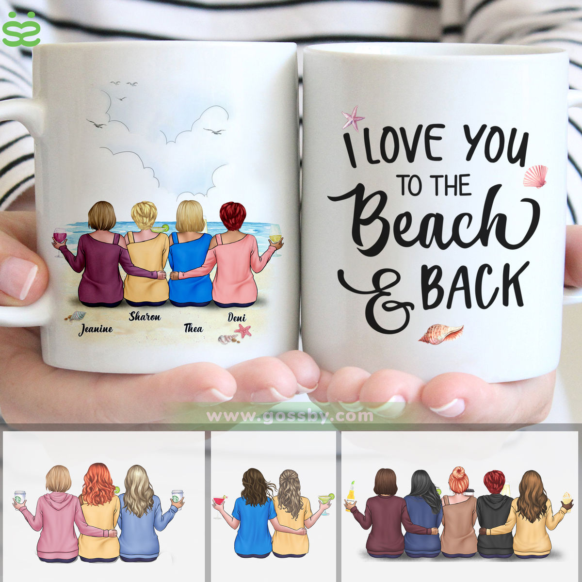 Personalized Mug - Beach Time - I Love You To The Beach And Back
