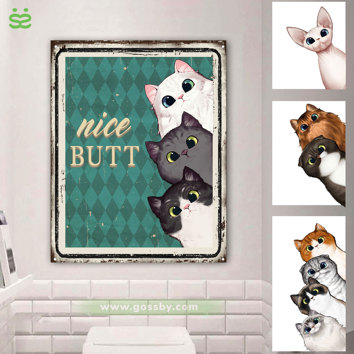 Personalized Poster - Rest Room Poster (3851) - Nice Butt