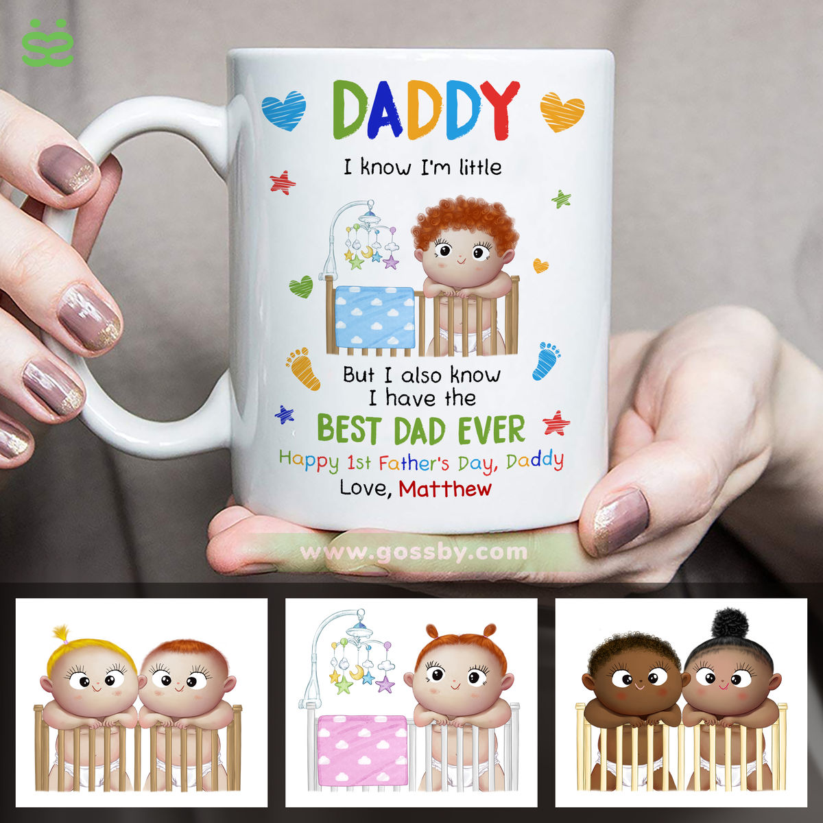 Personalized Father's Day Mug - Daddy, I Know I'm Little..._1