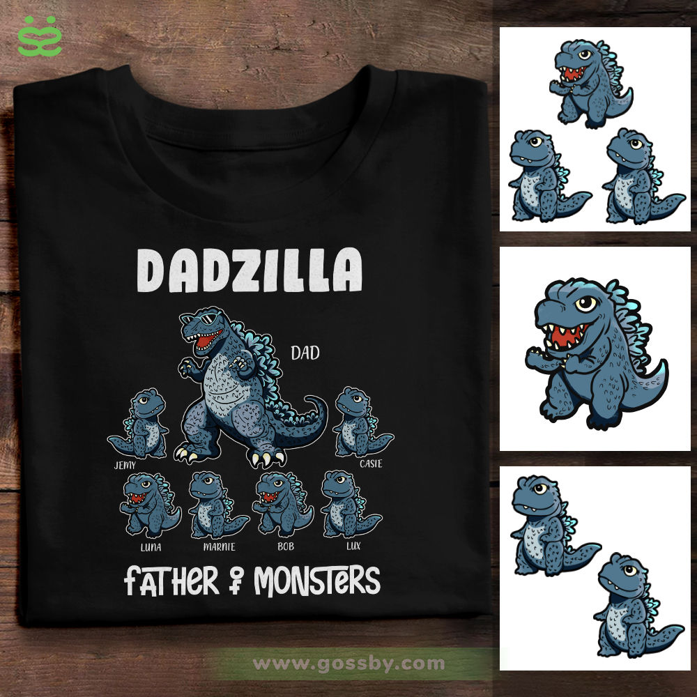 Personalized Shirt - Dadzilla Shirt - Dadzilla Father of monsters_1