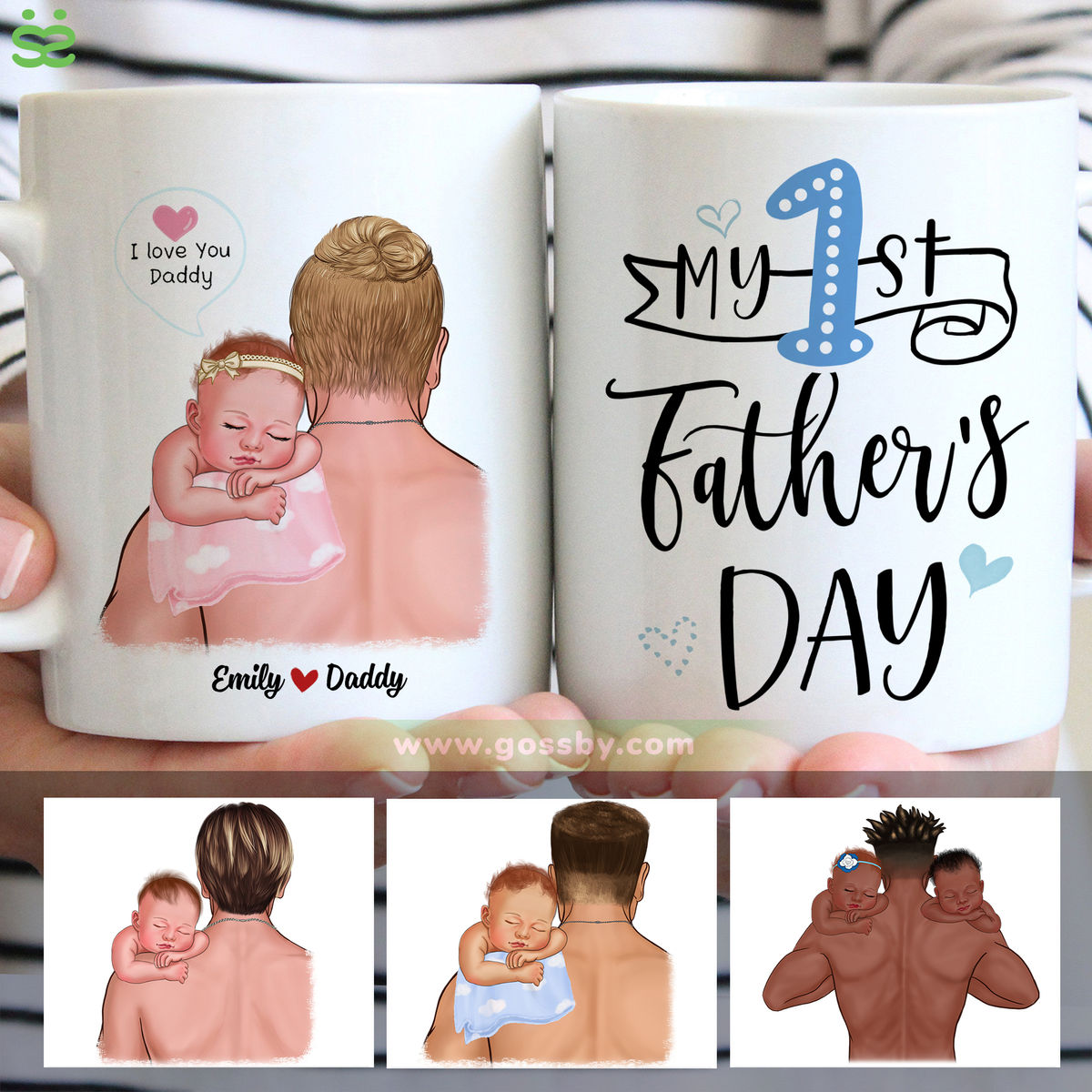 1st Father's Day - My 1st Father's Day (v2) - Personalized Mug