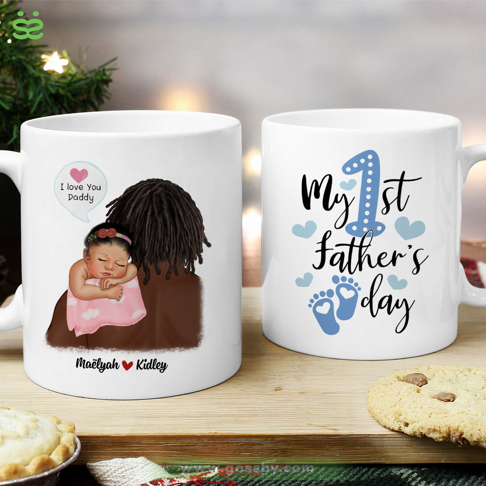 1st Father's Day - My 1st Father's Day (v3) | Personalized Mug | Gossby
