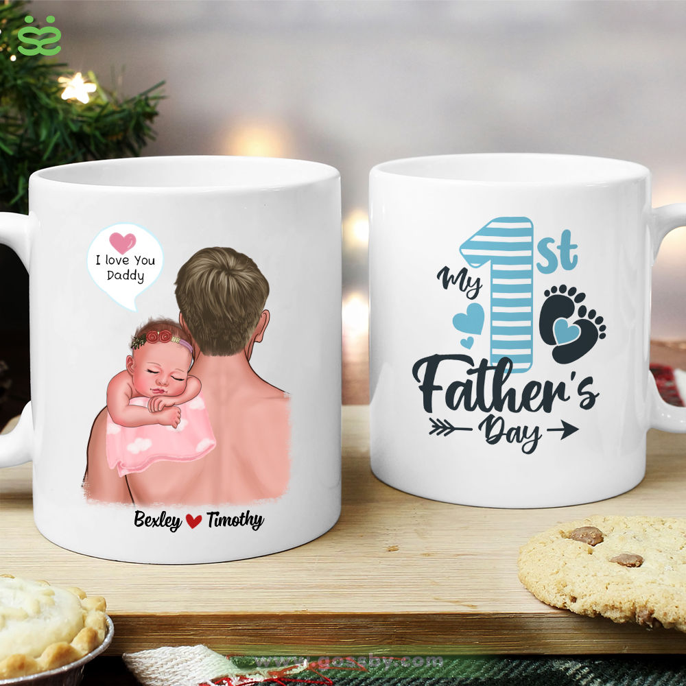 Personalized Mug - 1st Father's Day - My 1st Father's Day (v4)