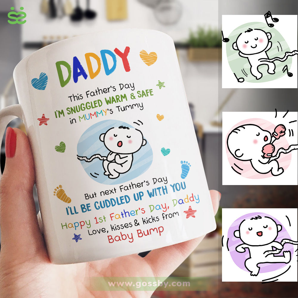 Gossby Personalized DADASAURUS Mug (2 Kids) - Funny Dad Gift from Daughter,  Son with Dinosaur Avatar…See more Gossby Personalized DADASAURUS Mug (2