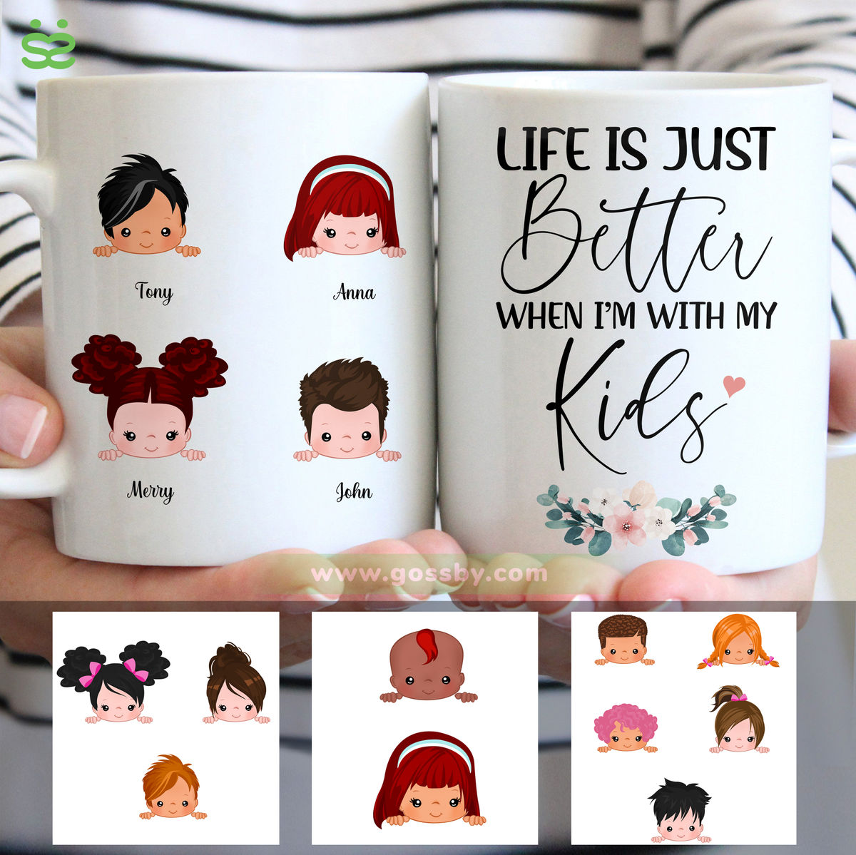 Personalized Mug - Father's Day - Life Is Just Better When I'm With My Kids_1