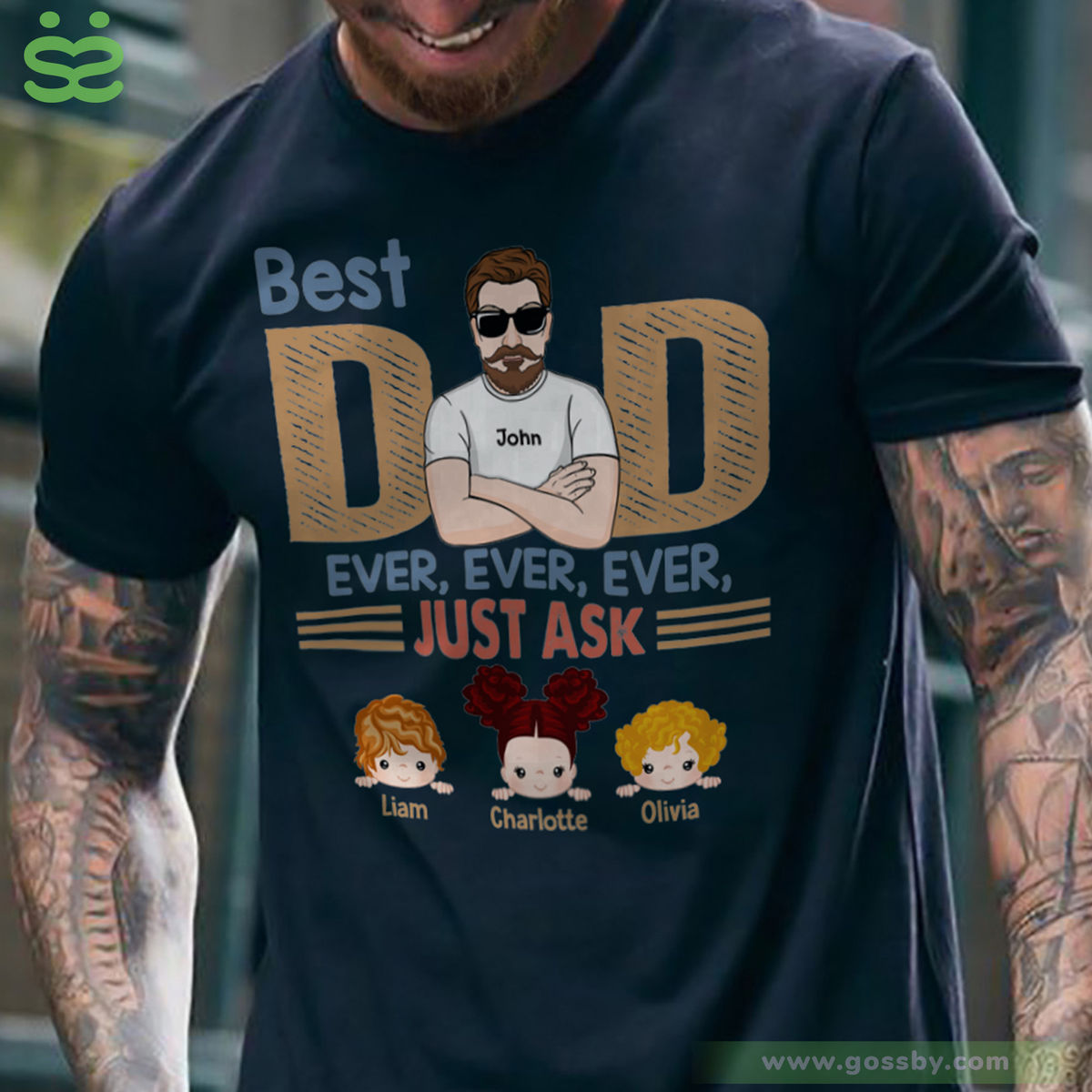 Personalized Shirt - Family - Best Dad Ever Ever Ever Just Ask (STORIES)_1