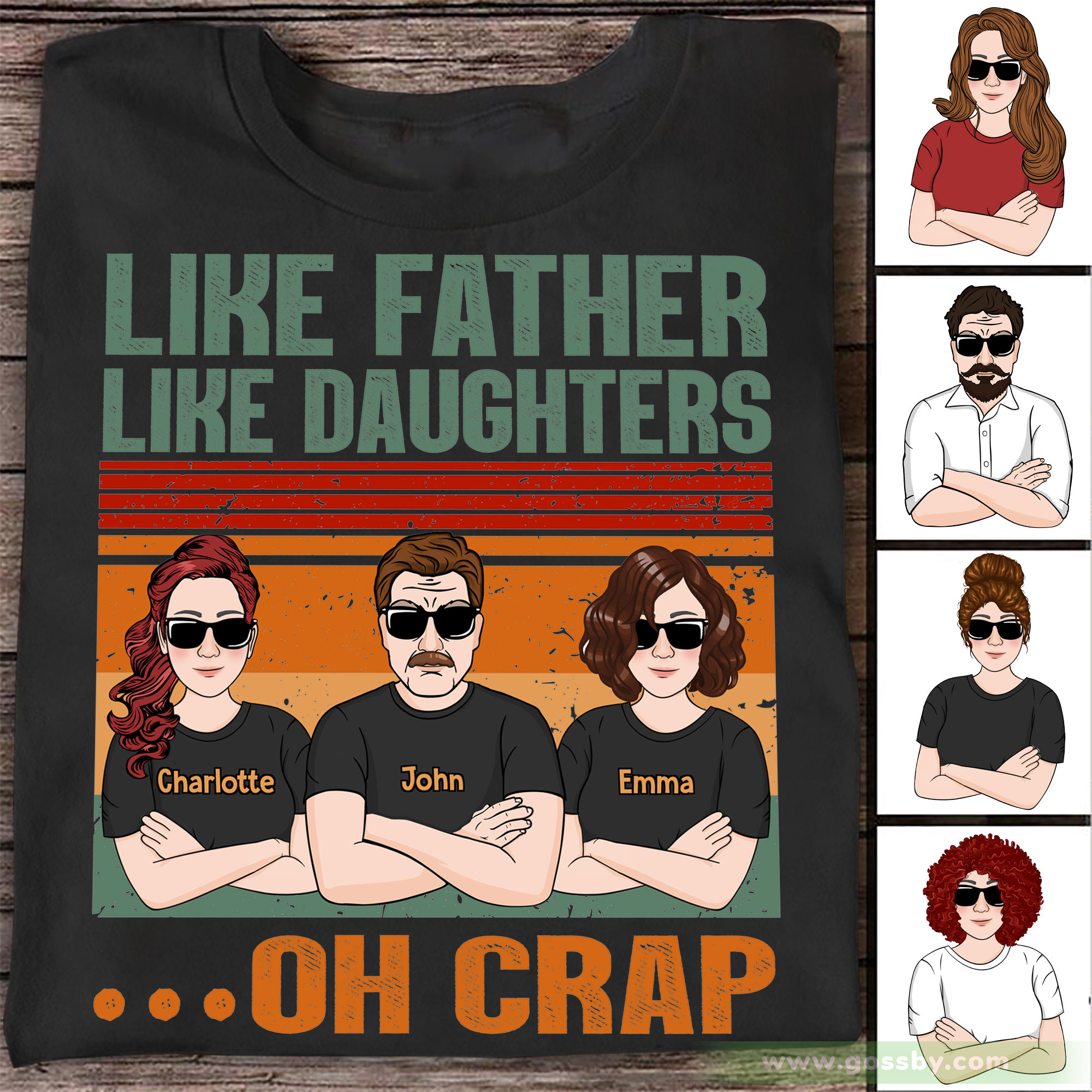  Like Father like Daughter Yankees Shirt For Dirt Bike Dad T- Shirt : Clothing, Shoes & Jewelry